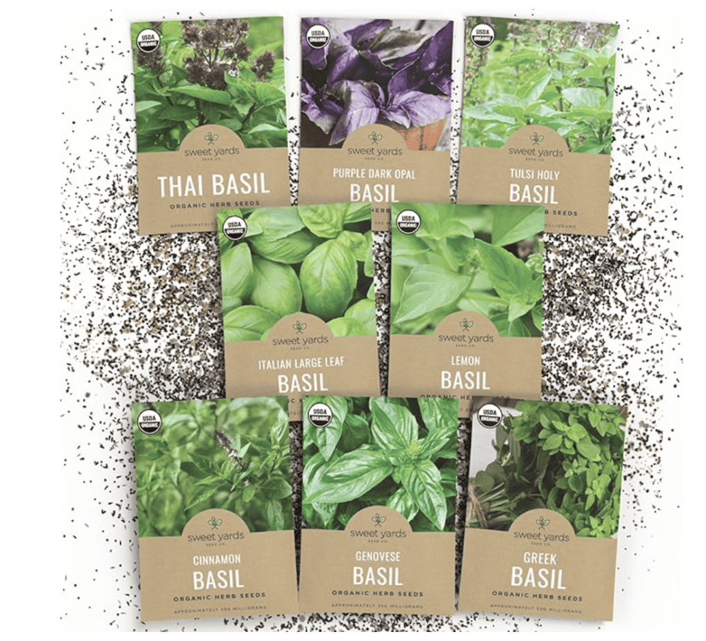 Organic Basil Seeds Variety Pack